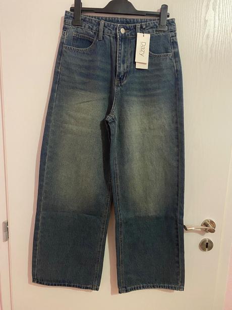 Dámske/dievčenské wide leg jeans zo shein, m