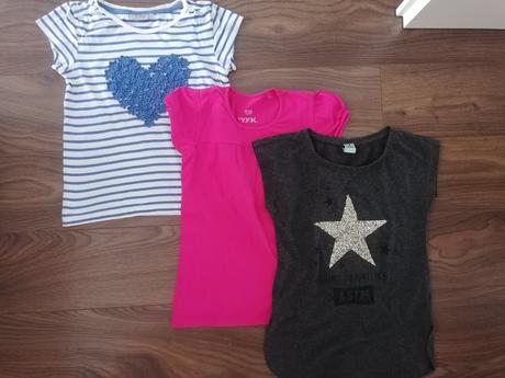 3x tričká s aplikáciou veľ 128, 128