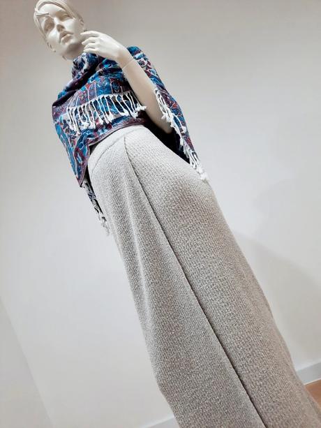 Úpletová maxi sukňa, m