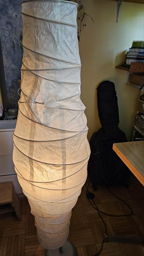 Ikea lampa dudero, papierove tienidlo, 136 cm,