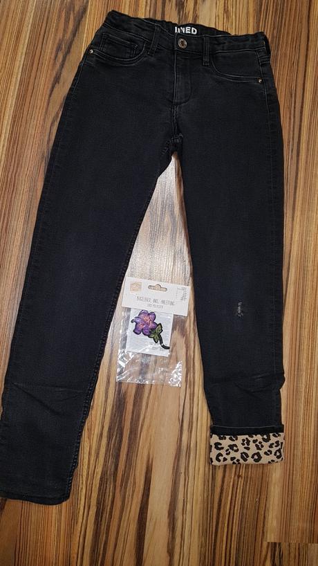 Zateplene rifle, denim,140