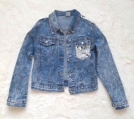 Dievčenská riflová bunda f&d fashion, 152