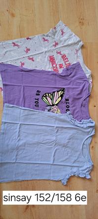 Tričká 152/158, sinsay,152