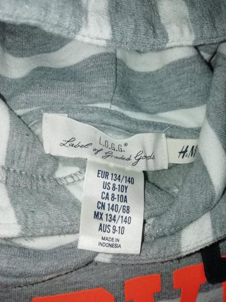 Zachovalá mikina, h&m,134