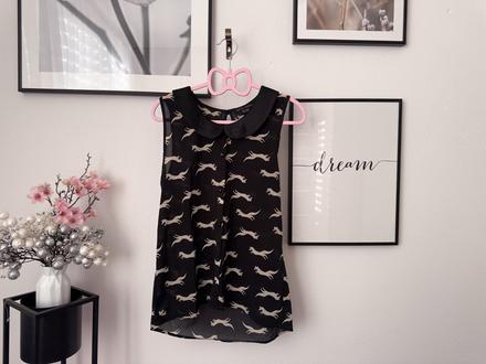 Blúzka s líškami, gate,xs