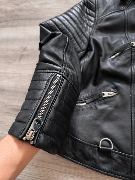 Koženková bunda moderná, zara,xl
