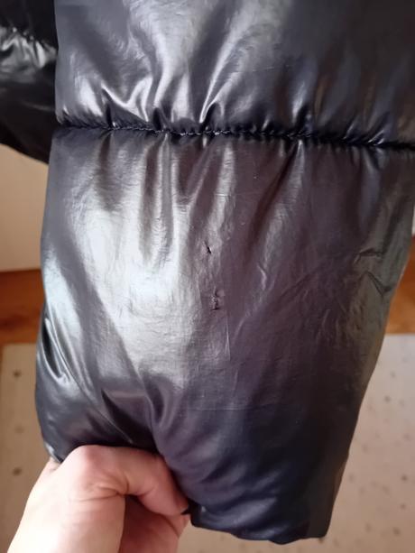 Dievcenska zimna leskla bunda, h&m,146