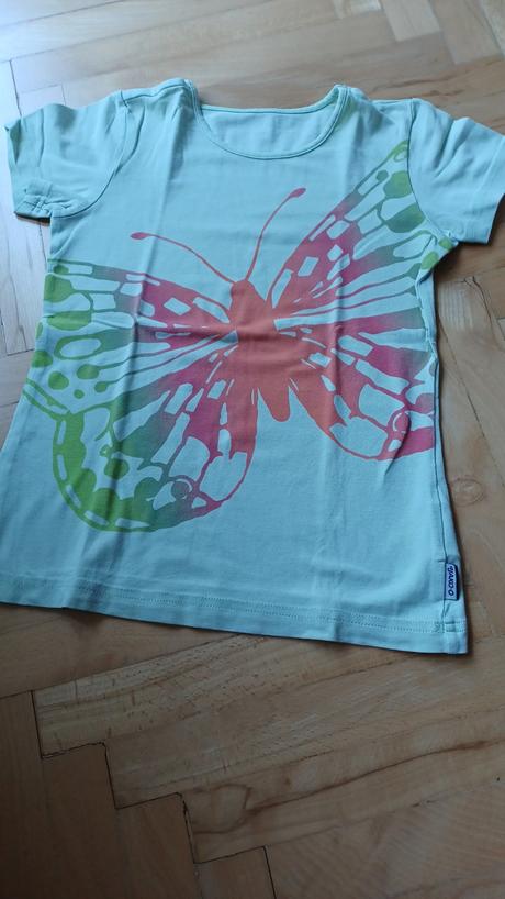 Tričko s motýľom, veľ. 116/122, 116