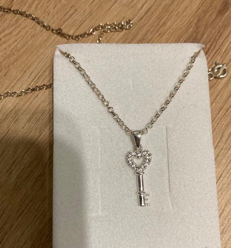 Strieborná retiazka na krk+prívesok kľúčik, 