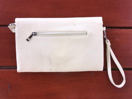 Malá béžová listová kabelka, 