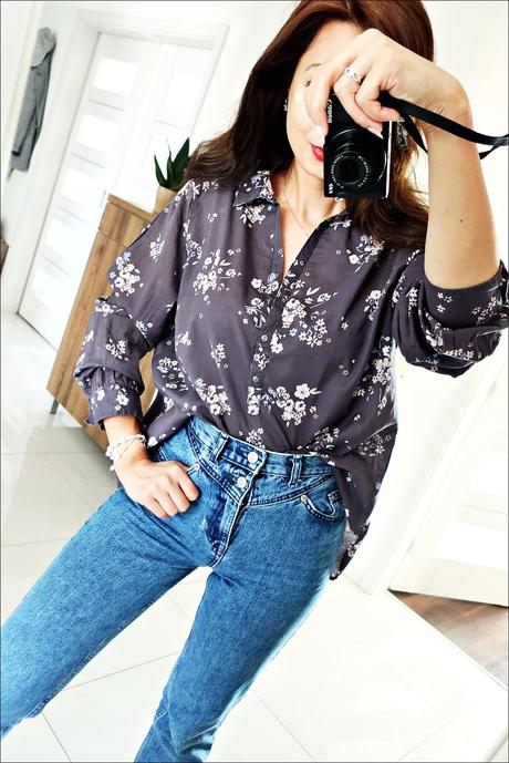 Kvetinová vzdušná blúzka, c&a,46