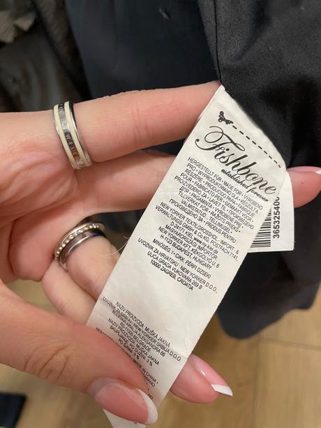 Hnedosivá bunda, fishbone,m