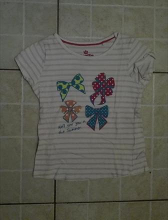 Tričko s mašličkami, lupilu,98