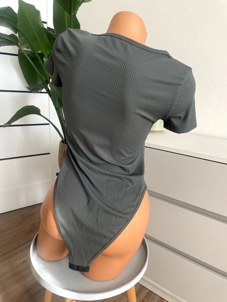 Šedý body top, m, s