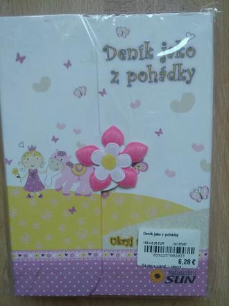 Nový dievčenský dennik na klucik, 