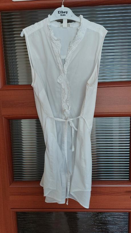 Biela tehotenská blúzka veľ.s, h&m, h&m,s