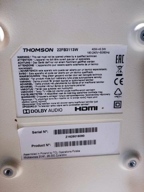 Televízor thomson, 