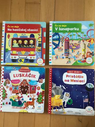 Knižka s pohyblivými obrázkami 4ks od 1, roka, 