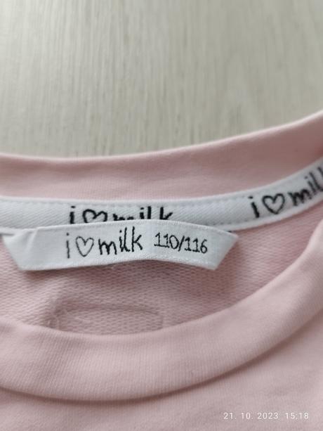 Mikina i love milk, 104