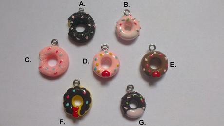 Prívesok donut (šiška) - 7 druhov, 