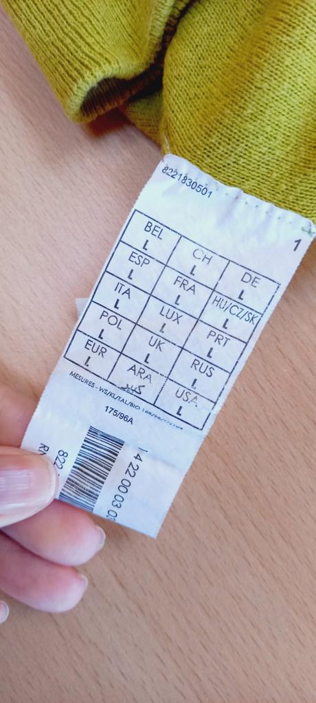 Hráškovo zelený svetrík, promod,l