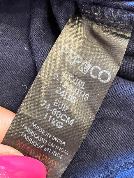 Chlapčenské tričko so vzorom tmavomodré (74-80), pepco,74