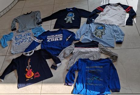 9x pyžamo vrchný diel, 140