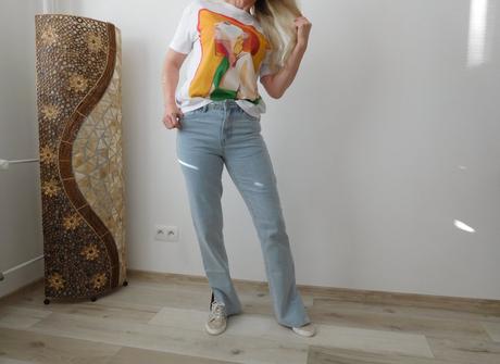 Zara tričko overisze-s,m,l,xl, bavlnené,, s