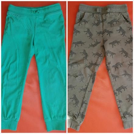 Zelené tepláky 2 ks, h&m,116