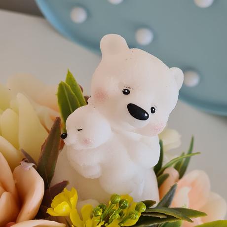 Mydlova kytica v boxe s anjelom,