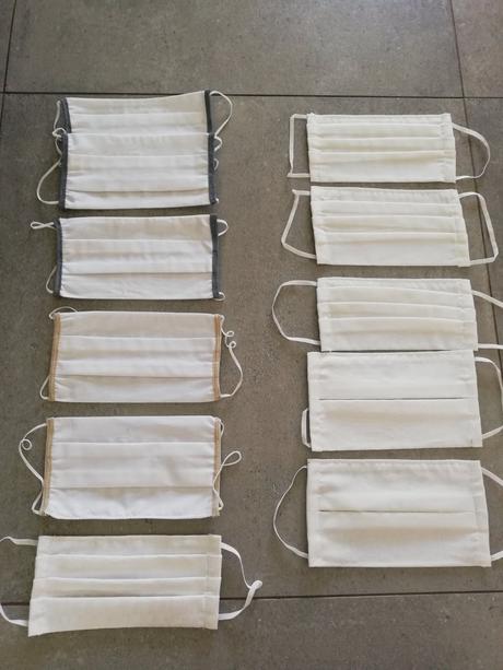 Ochranné rúško uni biele, 