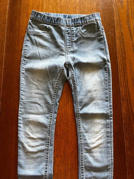 Riflové pohodlné jegginsy, h&m,122