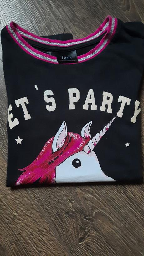 Tričko dl.rukáv "jednorožec" v.140/146, bonprix,140