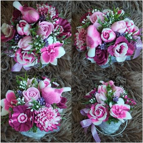 Mydlové boxy, kyticky, dekoracie, 