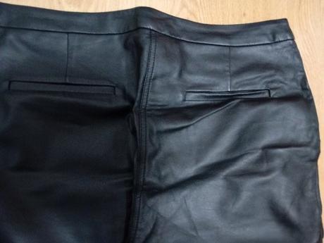 Koženkové dámske nohavice, 46