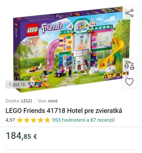 Lego friends 41718 hotel pre zvieratka, 