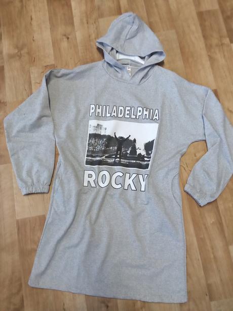 Dlhá mikina s kapucňou, l