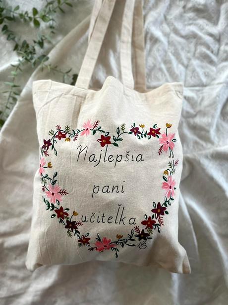 Plátené, ručne maľované tašky, 