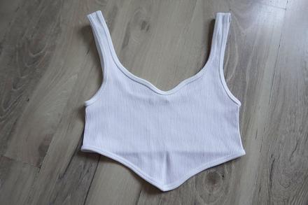 Vrúbkovaný top zara, zara,s