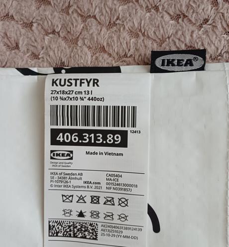 Taška s halloweenským motívom ikea,