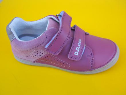 Detské kožené topánky ddstep 078 lila, d.d.step,32 / 33 / 34 / 35
