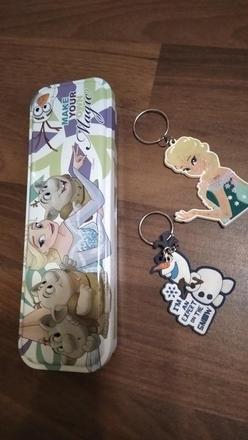 Kľúčenky a peračník kovový frozen,