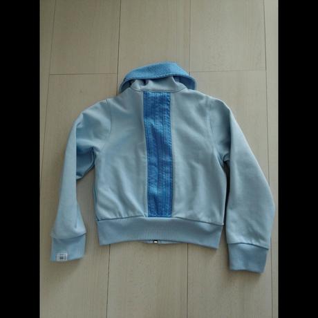 Mikina adidas bledomodrá na zips, vel.128, p.č.108, adidas,128