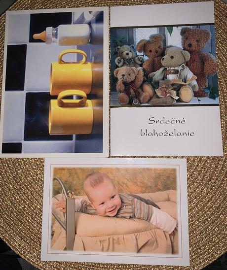 3 retro detské pohladnice,