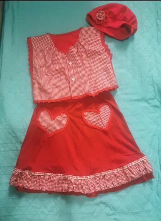 Kostým červená čiapočka 134 akt., 