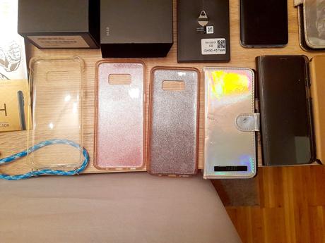 Originál nové tvrdené sklá a používané obaly na sa, samsung