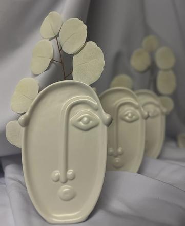 Dekoračná váza face, 