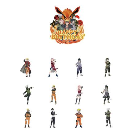 Tortový zápich naruto 01 (13ks) - skladom, tz-209, 