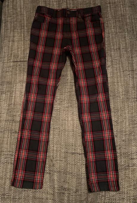 Kárované nohavice, palomino,140