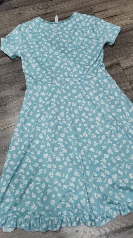 Bledomodre šaty, house,m